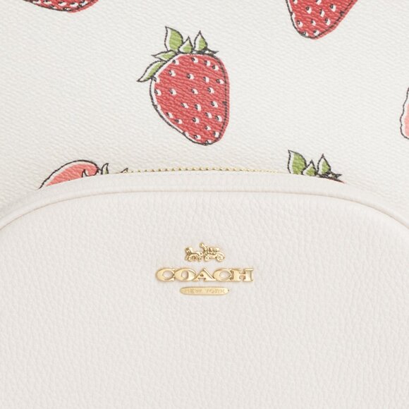 Court Backpack With Strawberry Print - Picture 2 of 4
